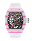 NTPT CARBON FIBRE X PEACOCK TOURBILLON WHITE PINK