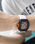 TRACK CHRONOGRAPH CM002 NTPT CARBON FIBER WHITE ORANGE