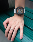 TRACK CHRONOGRAPH CM002 NTPT CARBON FIBER WHITE ORANGE