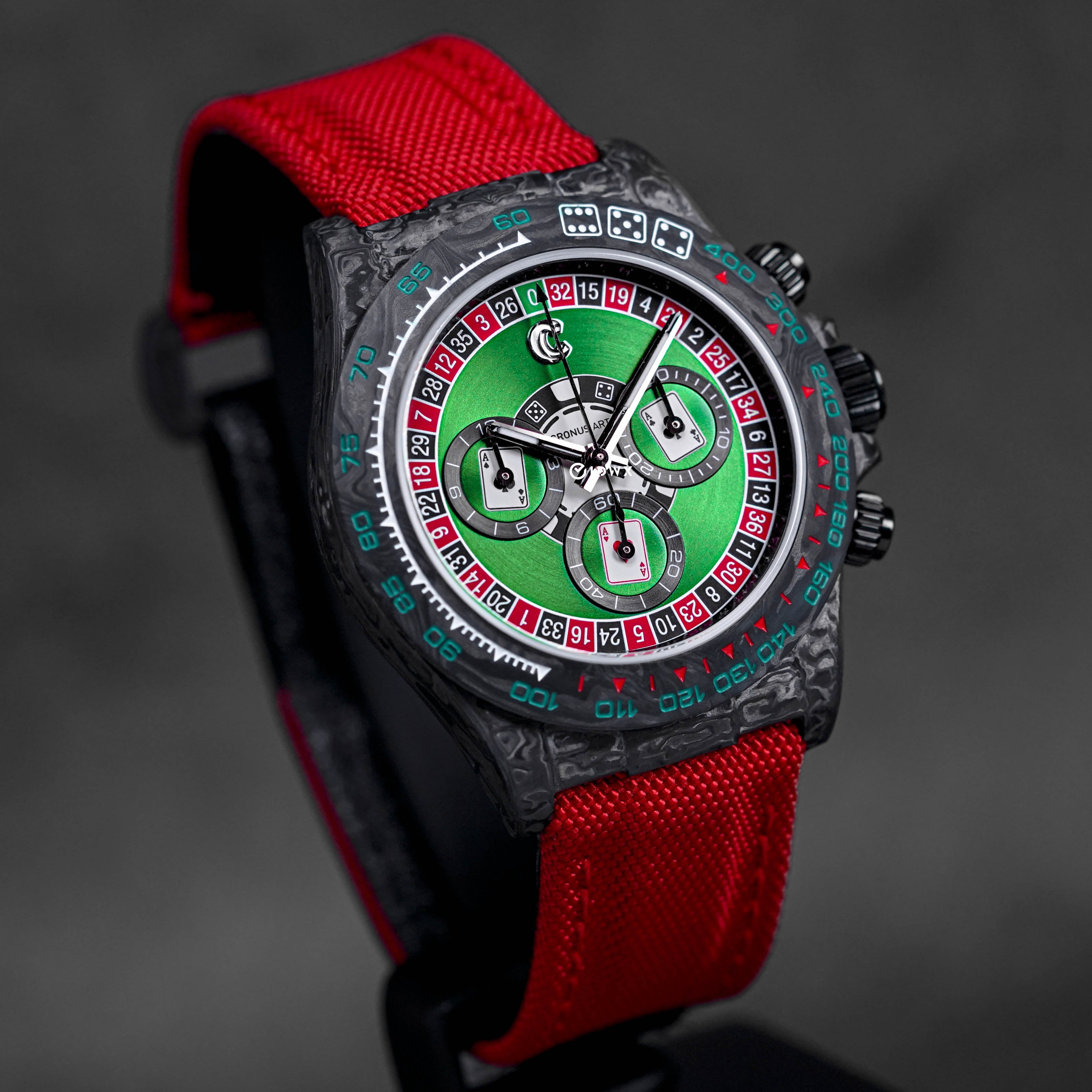 CRONUS ART DAYTONA EMERALD 'CASINO' NTPT CARBON FIBER –
