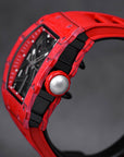 SILVERSTONE NTPT RED CARBON FIBER RED RUBBER