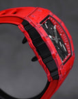 SILVERSTONE NTPT RED CARBON FIBER RED RUBBER