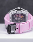 SILVERSTONE NTPT WHITE CARBON FIBER PINK RUBBER