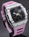 SILVERSTONE NTPT WHITE CARBON FIBER PINK RUBBER