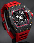 SILVERSTONE NTPT BLACK CARBON FIBER RED RUBBER