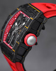 SILVERSTONE NTPT BLACK CARBON FIBER RED RUBBER