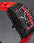 SILVERSTONE NTPT BLACK CARBON FIBER RED RUBBER