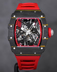 SILVERSTONE NTPT BLACK CARBON FIBER RED RUBBER