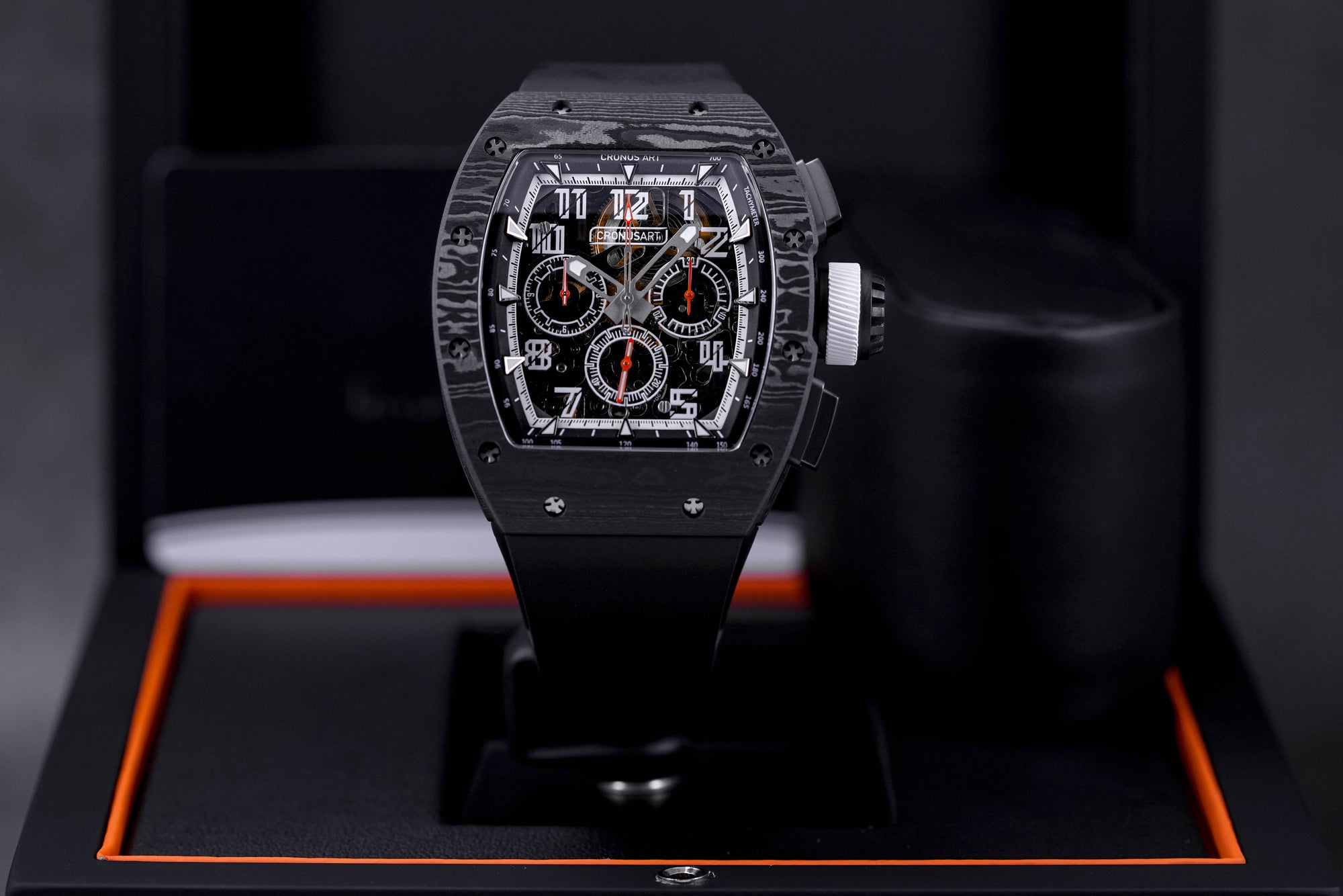 TRACK CHRONOGRAPH CM002 NTPT CARBON FIBER BLACK