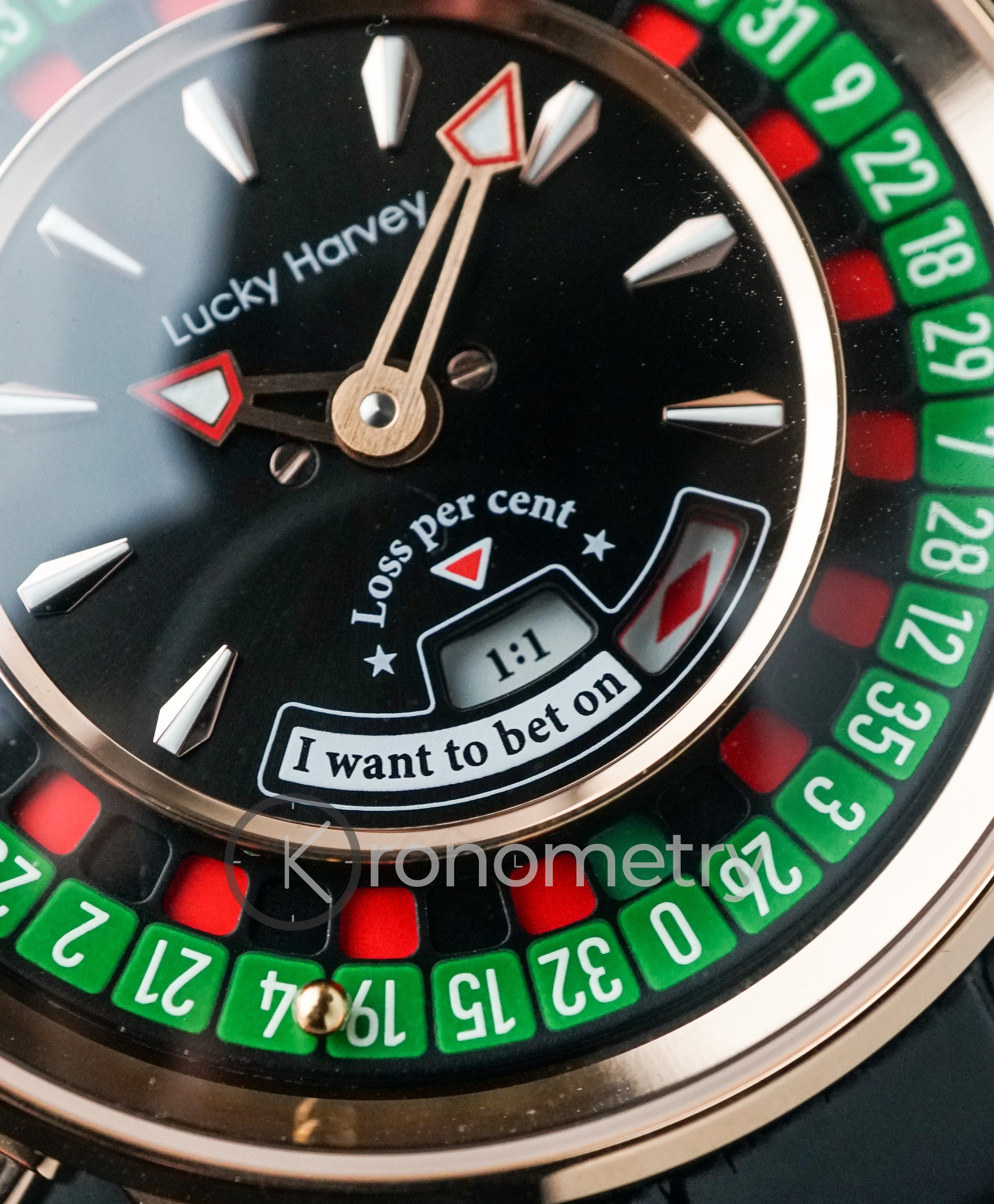 PLAYER SERIES ROSE GOLD EUROPEAN ROULETTE WATCH – kronometry.id