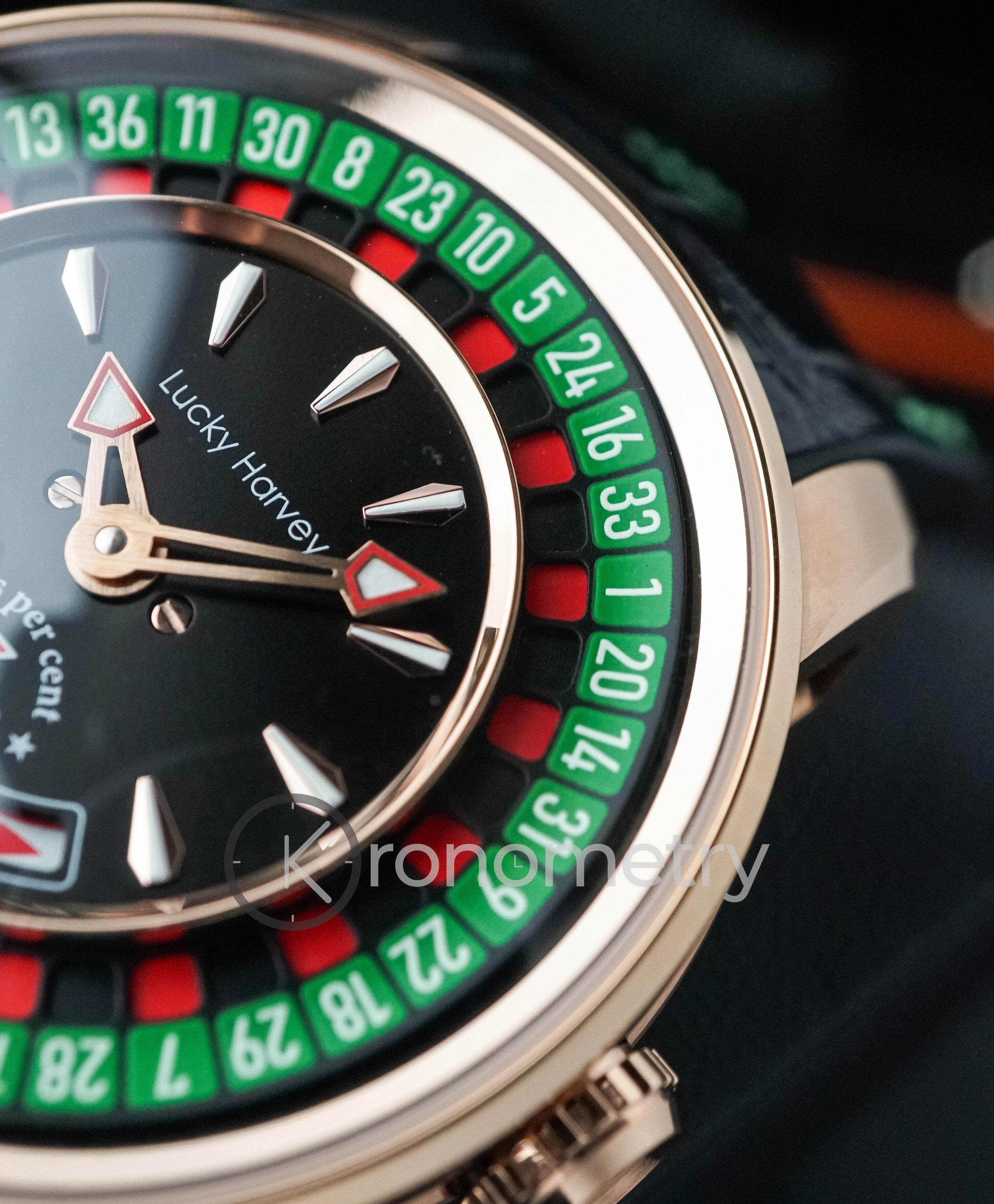 PLAYER SERIES ROSE GOLD EUROPEAN ROULETTE WATCH – kronometry.id