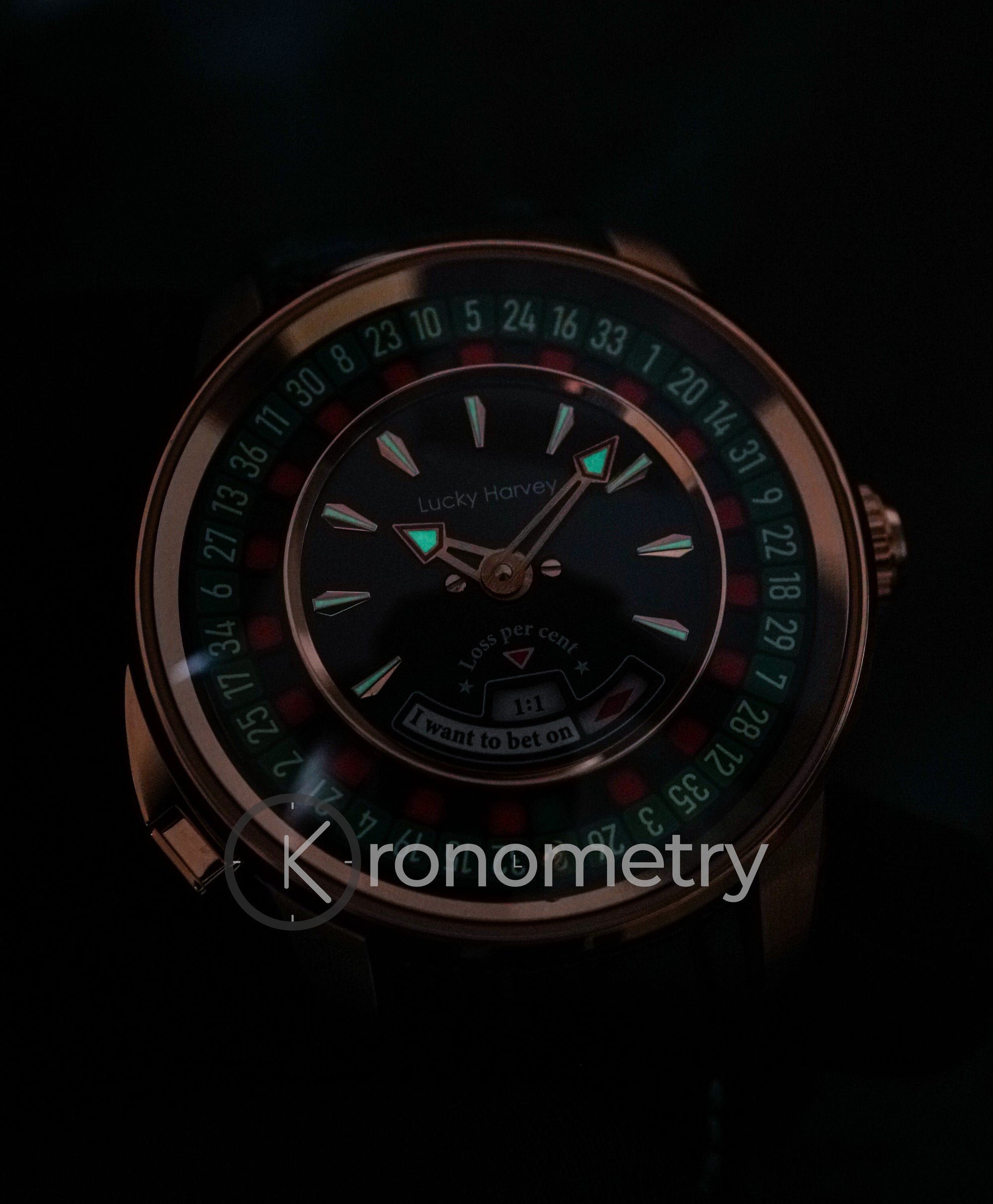 PLAYER SERIES ROSE GOLD EUROPEAN ROULETTE WATCH