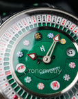 PLAYER SERIES SILVER POKER ROULETTE WATCH